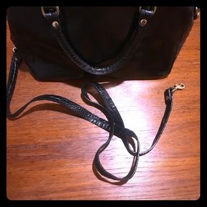 Brahmin black crossbody/satchel